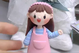 粘土娃娃小女孩儿教程，也比较简单，快做起来吧#捏泥 #做手工我是认真的 #手工diy