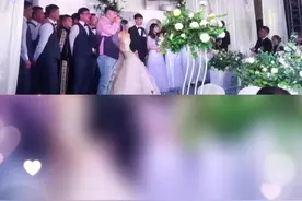 #婚礼现场 新娘弟弟献唱《给你们》，一开口全场尖叫，唱得太好听了！#没点才艺不敢结婚视频封面