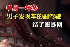 3月8日 #江西 #南昌 单身一年多，男子发现车的副驾驶，结了蜘蛛网。 #意不意外视频封面