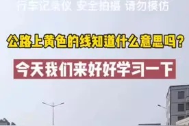 公路上黄色的标线，你知道什么意思吗？新手司机要好好学习一下#汽车知识 #汽车 #黄色标线 视频封面