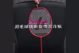羽毛球线断裂位置及说明。#穿线技术吧视频封面