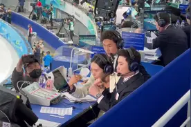 两次奥运冠军李相花的精彩解说。虽然大家都听不懂