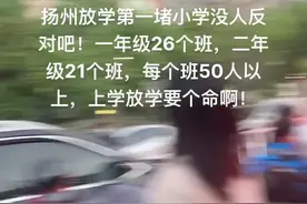 扬州西育才放学接孩子画面，要个老命啊！不服来战#接孩子放学 #学校门口 #接娃放学 #人真多 #接送孩子上下学视频封面