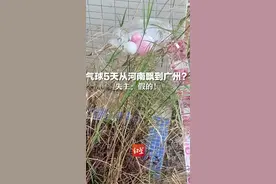 生日气球5天从河南飘到广州？失主：假的！ #抖音媒体辟谣团 
