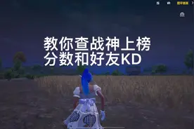 教你查战神上榜分数和好友隐藏的KD#和平精英 #无敌战神#KD