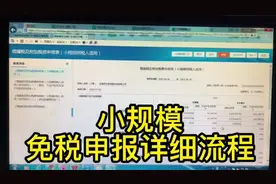 小规模增值税免税申报详细流程 #会计 #会计实操 #增值税视频封面