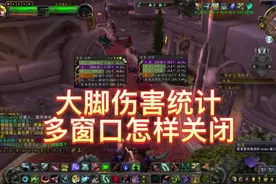 大脚插件伤害统计多窗口关闭的方法#魔兽世界 #魔兽世界女玩家视频封面