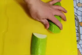 西葫芦菱形片切法