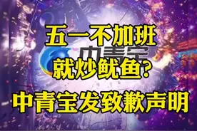 五一不加班就炒鱿鱼？中青宝发致歉声明 #上市公司 #中青宝视频封面