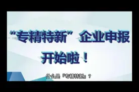 什么是『专精特新』？  它其实是指专业化、精细化、特色化