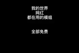 #我的世界 #我的世界网红都在用的模组 我的世界模组