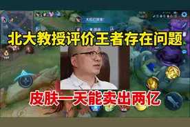 北大教授评价王者存在问题！皮肤一天能卖出两亿，害了小孩和家庭