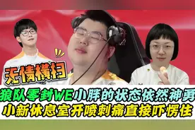 狼队横扫WE，小新破防开骂！小胖无法针对，归期取代妖刀队霸地位视频封面