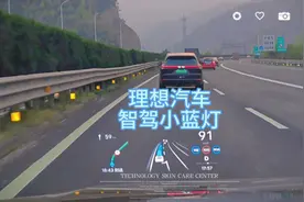 理想汽车的智驾小蓝灯显眼且充满科技感#我和理想L8的日常