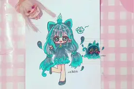 幽灵猫的两种画法#蛋仔派对 #幽灵猫 #拟人 #简笔画