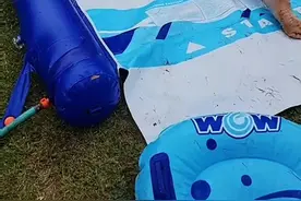 #如何在家里制作水上滑梯