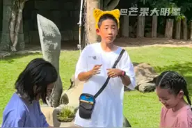 #长隆偶遇应采儿和Jasper 小小春jasper越来越帅气！看养成系的快乐有！#Jasper模仿卡皮巴拉 #应采儿带Jasper逛动物园 #Jasper #爸爸去哪儿视频封面
