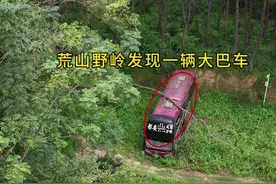深山老林意外发现一辆大巴车，真是好奇！为何会出现在这种地方？#未解之谜 #深山废弃大巴