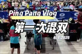 #少年强则国强 #乒乓球 #乒乓球比赛 小俊人生的第一次混双，收获一枚铜牌。有沟通、有技战术、有抢攻。为伙伴承担，丢球不抱怨，落后也积极追回比分。虽然惜败，可还是看到了未来夺冠的模样，加油，下次再来。