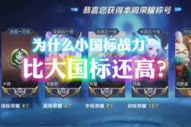 小国标比大国标战力还高？王者战力机制科普！ #王者 #战力 #国服