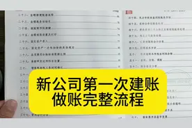 新公司第一次建账做账详细流程#会计干货 #会计实操做账 #财务人视频封面
