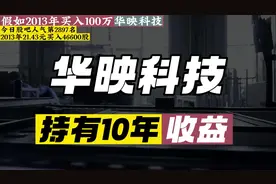 假如2013年买入100万华映科技，持有10年收益至今多少？#华映科技视频封面