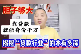 胆子够大，贷款就能发财？揭秘贷款行业的内幕！ #贷款 #套路视频封面