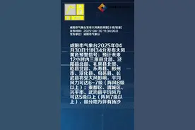 咸阳市气象台发布大风黄色预警[Ⅲ级/较重]视频封面