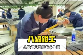 八级钳工什么概念？我的眼睛就是尺 #钳工 #八级钳工 #技术视频封面