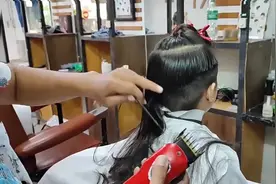 10岁小女孩想尝试不一样的发型，剃成男生发型，帅气又像男孩