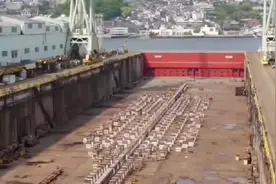 一步步从无到有建造起一艘船的全过程，船舶建造过程赏析 #船舶
