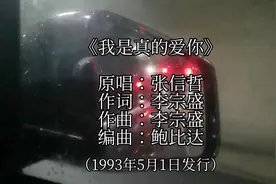 《我是真的爱你》是张信哲演唱的歌曲，由李宗盛作词作曲视频封面