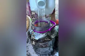 潮汕艾叶酒，为你的儿女泡起来！泡越久越好！#潮汕#艾叶酒 #月子 #月子酒