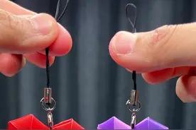 用两根吸管编一个漂亮的爱心挂件，纯牛奶的吸管也可以制作，快来试试看吧#手工diy #一起玩手工吧 #变废为宝 #创意手工 #亲子手工