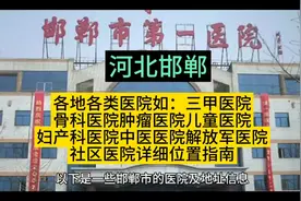 河北邯郸各地各类医院如：三甲医院、骨科医院、肿瘤医院视频封面