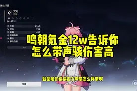 鸣潮新手怎么带声骇伤害高？氪金12万总结 #鸣潮 #鸣朝声骇教学视频封面