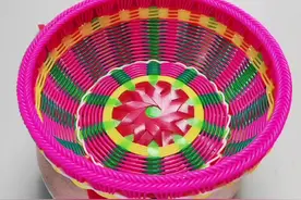 15根菊花打底慢教程#手工编织零基础教学 #打底教程 #手工 #编篮子 #藤编