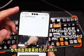 华为纯血鸿蒙系统引入CallKit视频封面