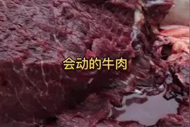 牛被屠东剥皮开膛后肉居然还会跳动#现宰黄牛肉 #现场实拍
