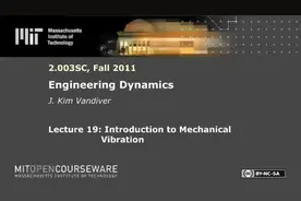 麻省理工学院机械振动公开课一#振动 #振动理论 #振动知识视频封面