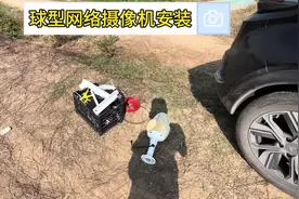 鱼塘安装海康威视球型网络摄像机#海康威视 #户外 #技术分享