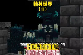 精英世界（11）:南瓜勇闯地下城，制作顶级坚守傀儡#我的世界