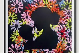 母亲节主题画 喝完饮料吸管别丢，蘸颜料拓印一幅#母亲节主题画 送给妈妈吧！超美的！#母亲节手工 #幼儿园手工 #儿童创意美术视频封面