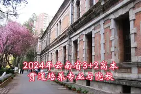 2024年云南省3+2高本 贯通培养专业30个视频封面