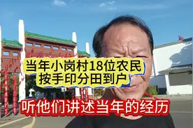 小岗村18位农民按手印分田到户，听他们讲述当年单干的经历#安徽视频封面