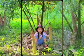 看7岁女孩如何在大山中独自生活的？勤奋、努力的态度让人敬佩