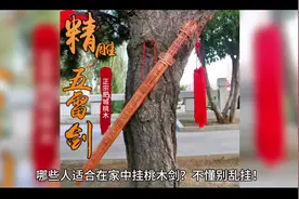 哪些人适合在家中挂桃木剑，不懂别乱挂 #原创作品 #国学文化