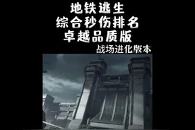 和平精英地铁逃生综合秒伤排名（卓越品质版）#和平精英战场进化