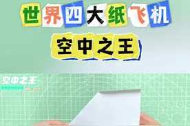 世界上飞的最久的纸飞机——空中之王，四大纸飞机之一，吉尼斯世界纪录滞空29.19秒。#纸飞机 #空中之王 #吉尼斯世界纪录 #折纸 #亲子手工