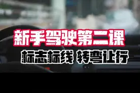 新手驾驶第二课，标志标线和转弯让行#安全驾驶#防御性驾驶#交通法规#大连沙包赛车场视频封面